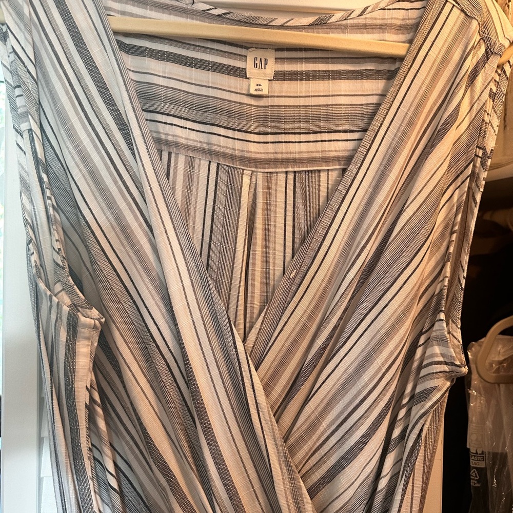 Cotton wrap style jumpsuit